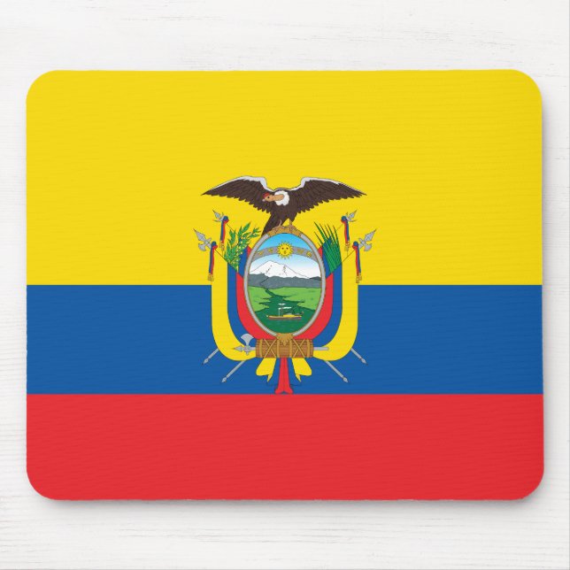 Ecuador (ecuadorianska Flagga) Musmatta (Framsidan)