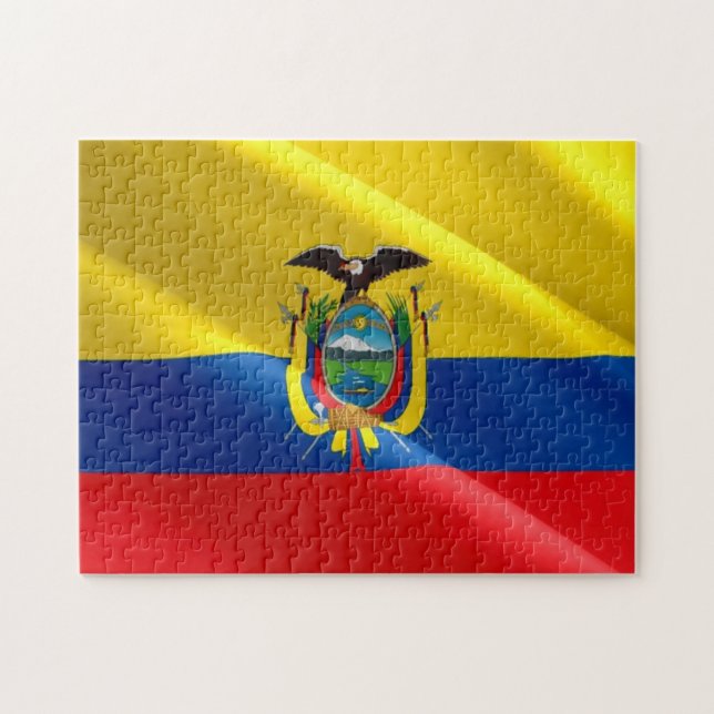 Ecuador - ecuadorianska flagga - pussel (Horisontell)