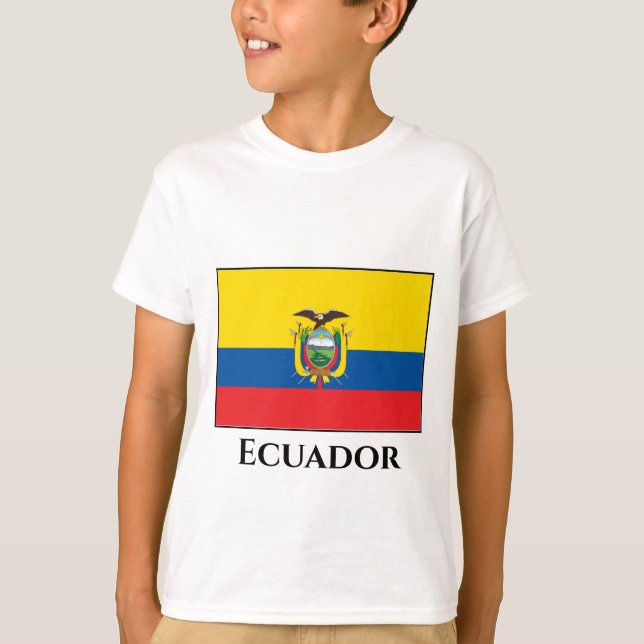 Ecuador (ecuadorianska Flagga) T Shirt (Framsida)
