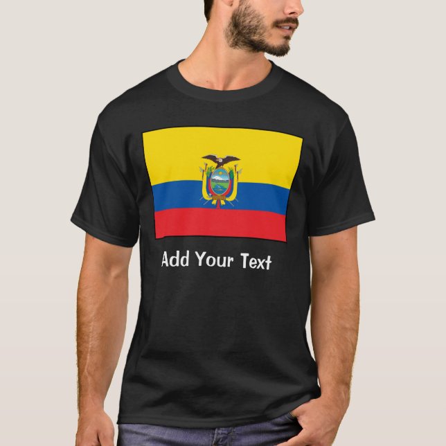 ecuador - ecuadorianska Flagga T Shirt (Framsida)