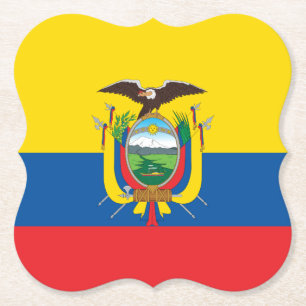 Ecuador (ecuadorianska Flagga) Underlägg Papper