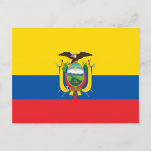 Ecuador (ecuadorianska Flagga) vykort
