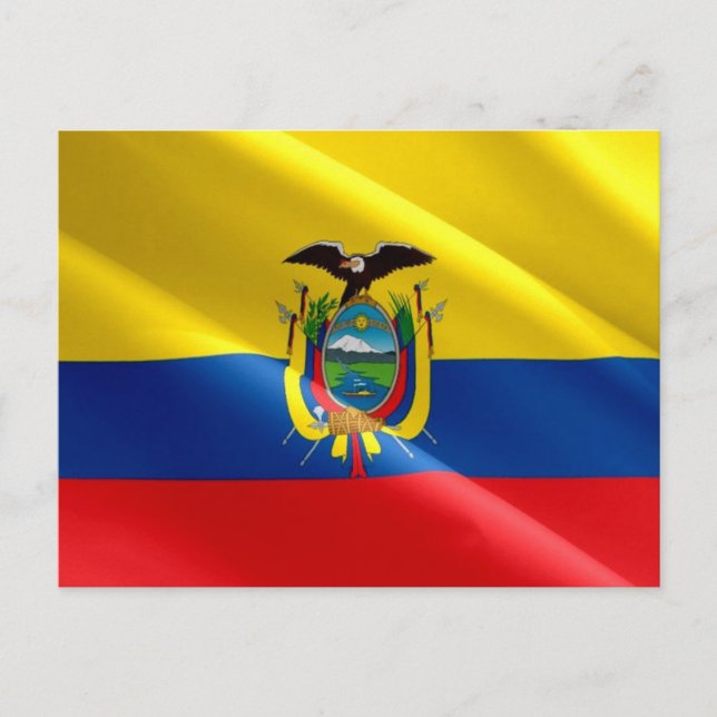 Ecuador - ecuadorianska flagga - vykort (Framsida)