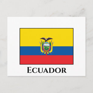 Ecuador (ecuadorianska Flagga) Vykort