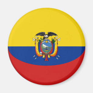 Ecuador Fisheye flaggamagnet Magnet