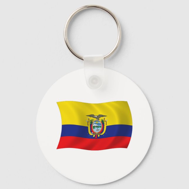 Ecuador Flagg Nyckelring (Framsida)