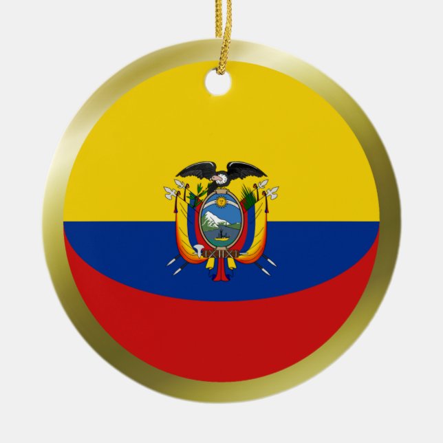 Ecuador Flagg Ornament (Framsidan)