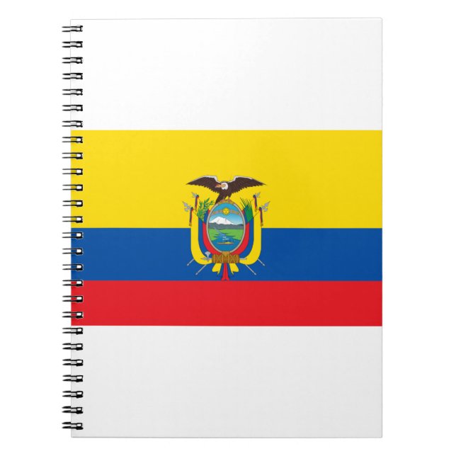 Ecuador Flagga Anteckningsbok (Framsidan)