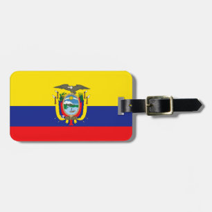 Ecuador flagga bagagebricka