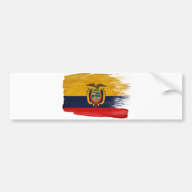Ecuador flagga bildekal (Framsidan)