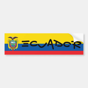 Ecuador Flagga Bildekal