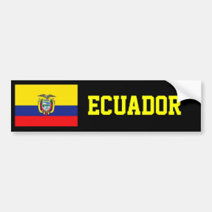 Ecuador flagga bildekal