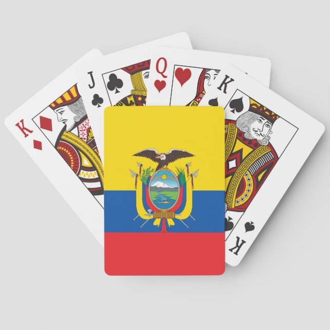 Ecuador Flagga Casinokort (Baksidan)