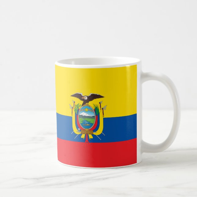 Ecuador Flagga Ceramic Mugg (Höger)