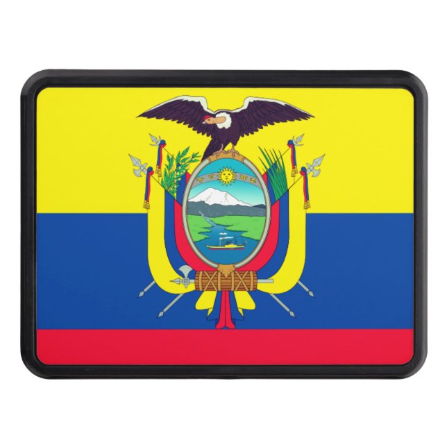 Ecuador Flagga Dragkroksskydd (Framsidan)