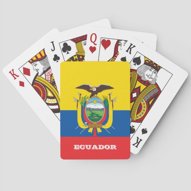 Ecuador Flagga, ecuador-spelkort Casinokort (Baksidan)