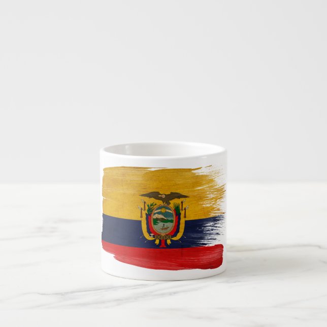 Ecuador flagga espressomugg (Framsidan)
