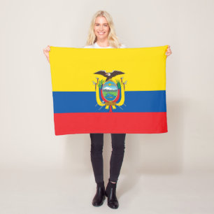 Ecuador Flagga Fleecefilt
