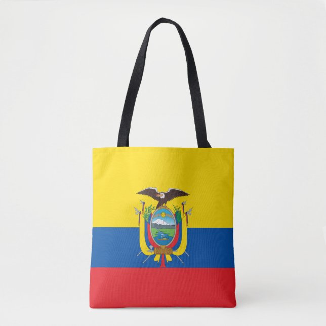 Ecuador Flagga Handväskor Tygkasse (Framsida)