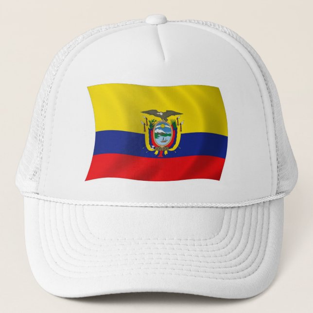 Ecuador Flagga Hatt Truckerkeps (Framsida)