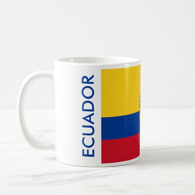 ECUADOR-FLAGGA KAFFEMUGG (Vänster)