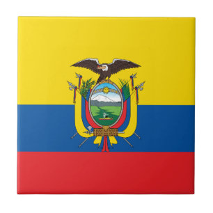 Ecuador flagga kakelplatta