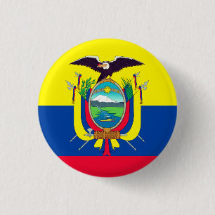 Ecuador Flagga Knapp