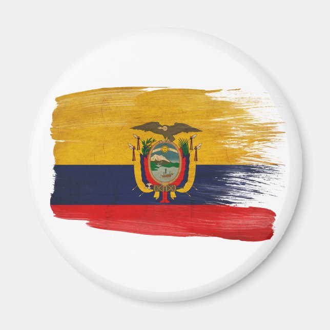 Ecuador Flagga Magnet (Framsidan)