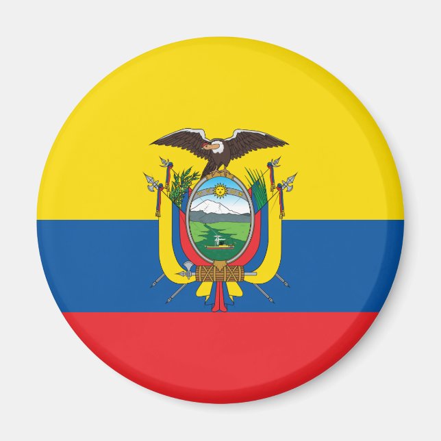 Ecuador Flagga Magnet (Framsidan)
