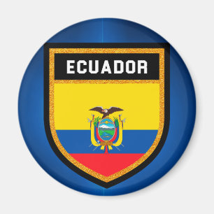 Ecuador flagga magnet