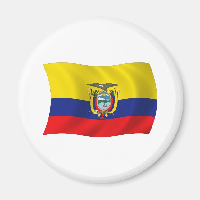 Ecuador Flagga Magnet (Framsidan)