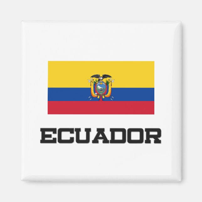 Ecuador Flagga Magnet (Framsidan)