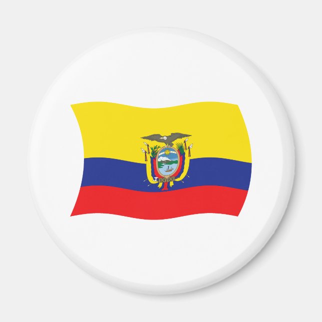 Ecuador Flagga Magnet (Framsidan)