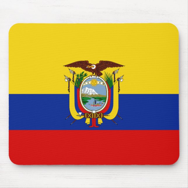 Ecuador flagga Mousepad Musmatta (Framsidan)