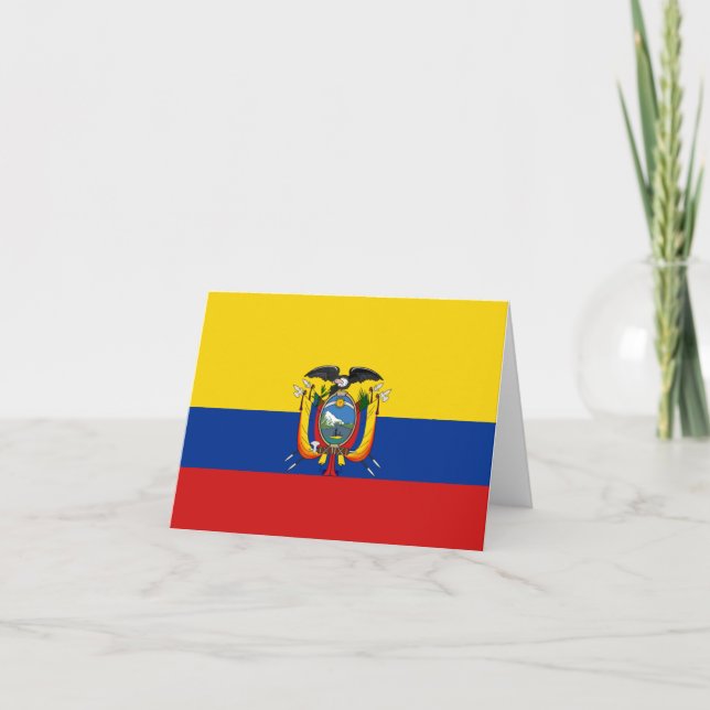 Ecuador Flagga Notecard Kort (Framsida)