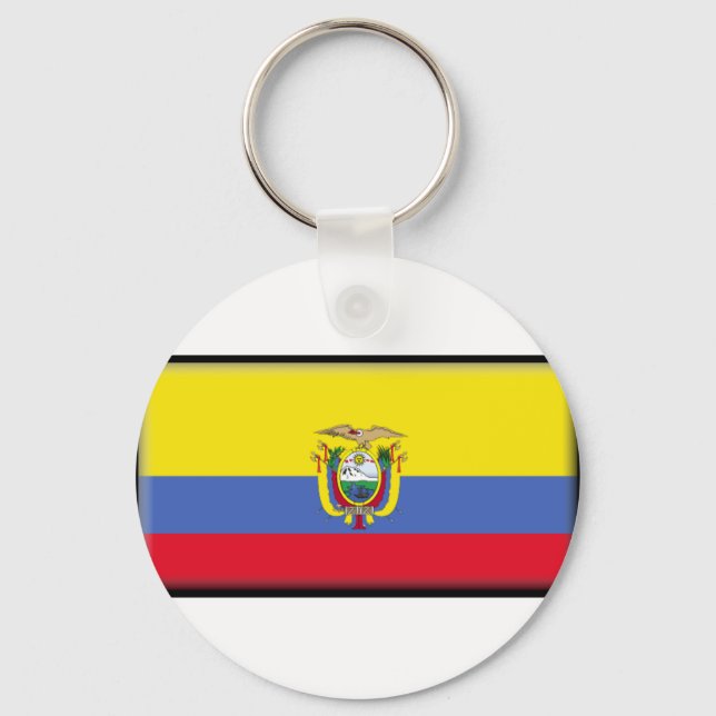 Ecuador Flagga Nyckelring (Framsida)