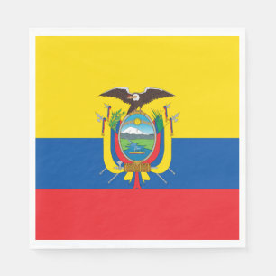 Ecuador Flagga Pappersservett