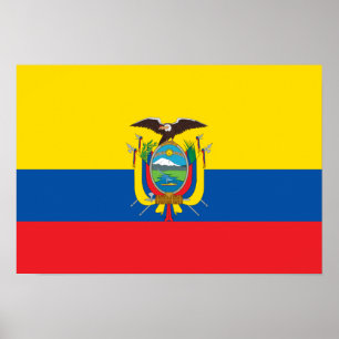 Ecuador Flagga Poster