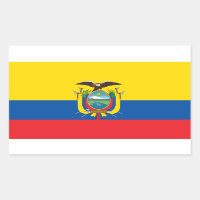 Ecuador* Flagga Sticker Bendera de Ecuador