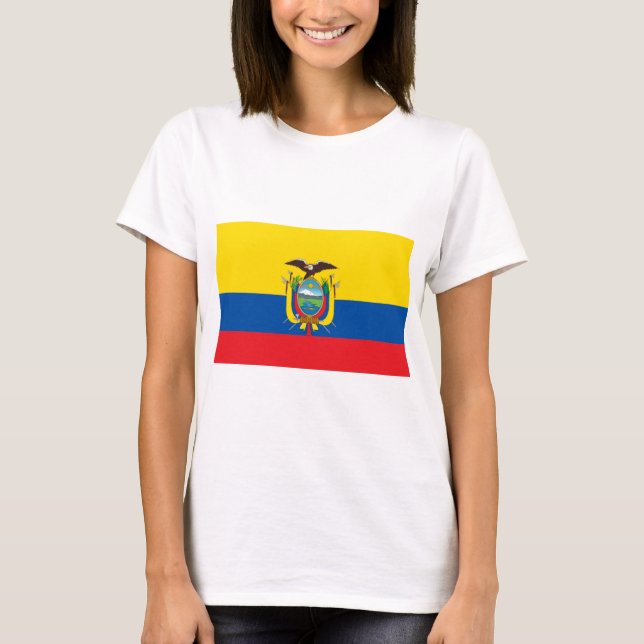 Ecuador Flagga T Shirt (Framsida)