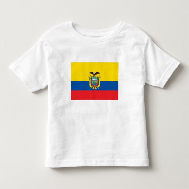 Ecuador Flagga T Shirt (Framsida)
