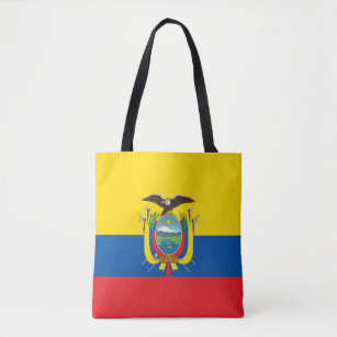 Ecuador Flagga Tote Bag Tygkasse