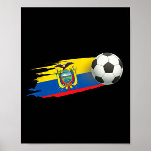 Ecuador Flagga Tröja - Fotboll Ll Fotll Poster