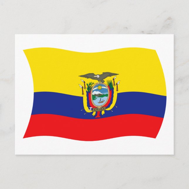 Ecuador Flagga vykort (Framsida)