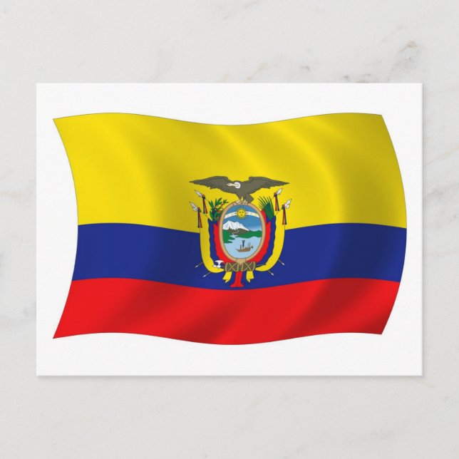 Ecuador Flagga vykort (Framsida)