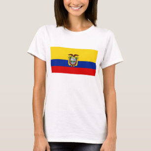 Ecuador Flagga x Karta T-Shirt