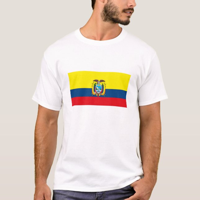 Ecuador flaggaT-tröja T-shirt (Framsida)