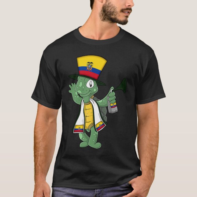 Ecuador Fläkt Tortoise T Shirt (Framsida)