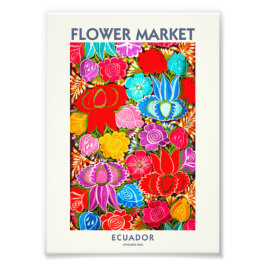 ECUADOR FLOWER MARKET | DIGITAL VERSION FOTOTRYCK