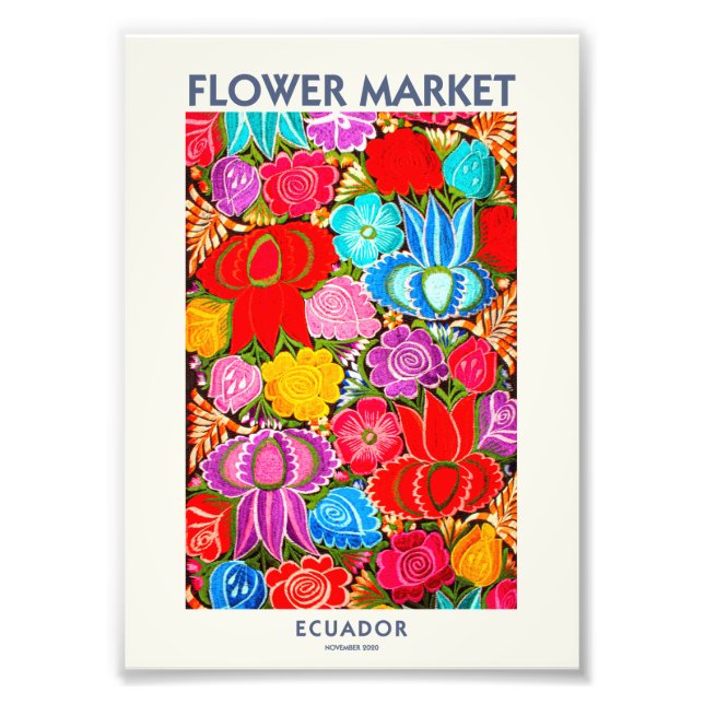 ECUADOR FLOWER MARKET | DIGITAL VERSION FOTOTRYCK (Framsidan)